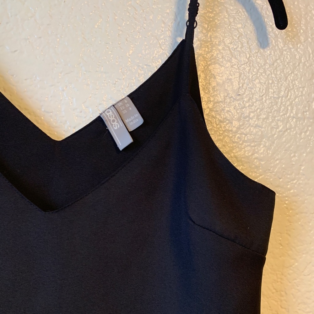 ASOS Black basic flowy tank top